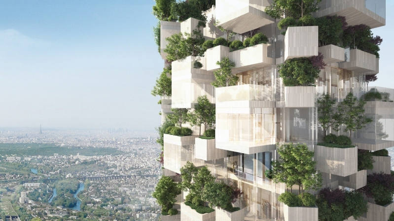 The Boeri's vertical gardens are being built in Milan