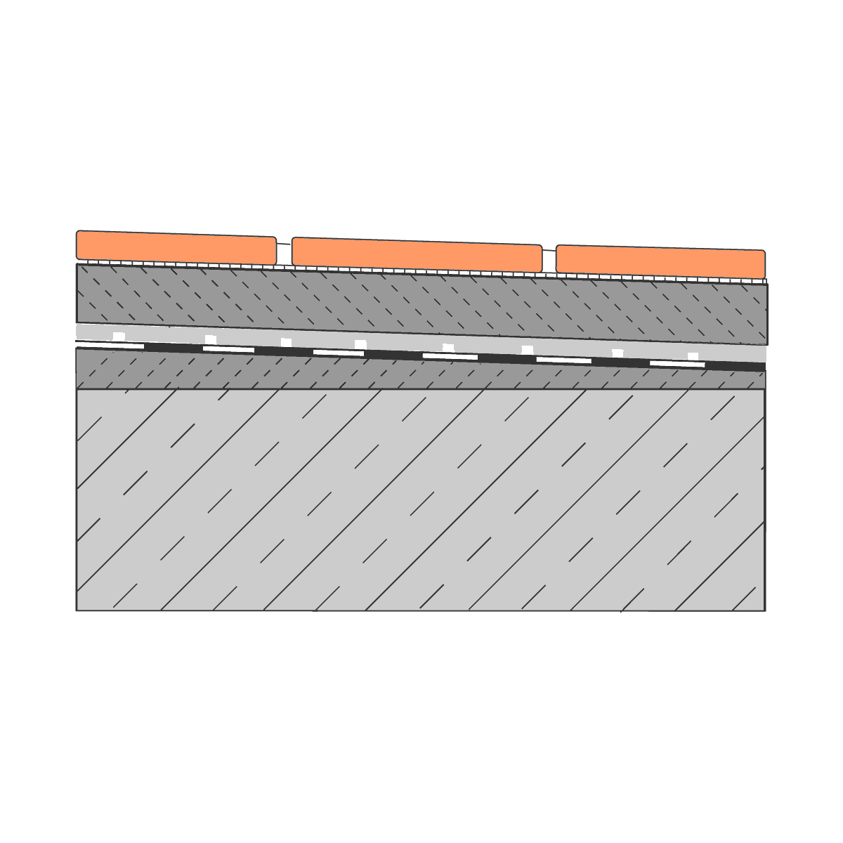Sezione Contestualizzata Membrane Draintec 3 Profilitec Sezione Contestualizzata Membrane Draintec 3 Profilitec