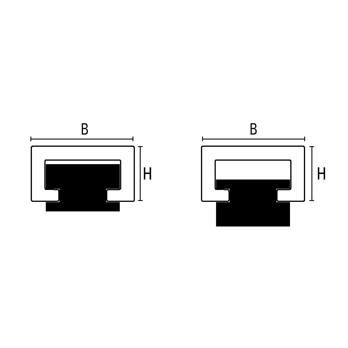 Sezione Tecnica Profili per rivestimenti Listec LI 15 A + LIA 15 A Profilitec